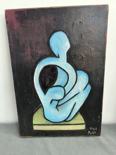 Tableau peinture huile - , sur
