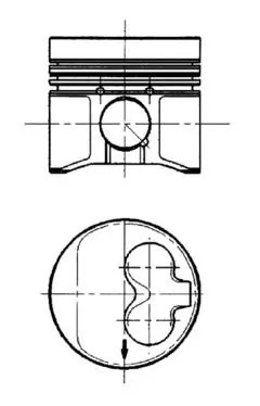 Piston kolbenschmidt 91429600 - piston,