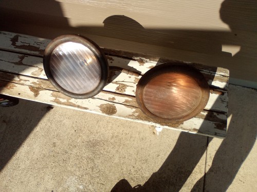 Vintage model ford headlight - model,