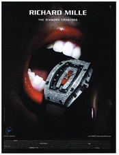 ADVERTISING 2006 RICHARD MILLE watch collection