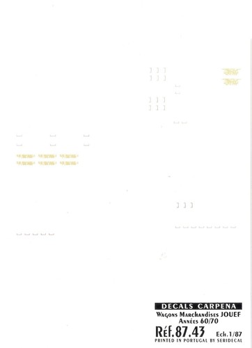 Decalcomanie decals ho - ,