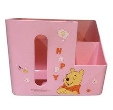 Disney Pooh Bear Tissue Box Holder Winnie the Pooh Small Storage Organizer Box
