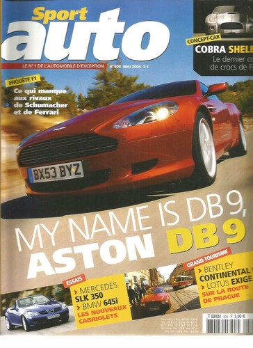 Sport auto 508 - aston, db9