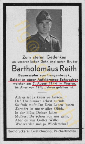Sterbebild soldat allemand - ,