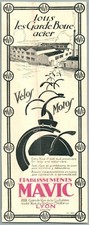 1928 Mavic mudguard bikes motorcycles in Lyon advertising old mud-preservers motor