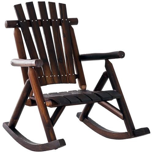 Rocking chair slatted - chair,