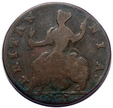 ROYAUME-UNI 1/2 Penny 1737