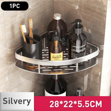Étagère Murale Salle de Bain Sans Perçage – Rangement Douche & Cuisine 2-en-1