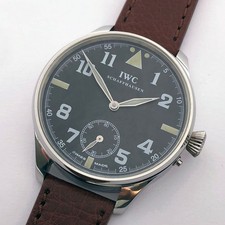 Big Marriage Swiss Military Wristwatch IWC Schaffhausen Steel Case Pilots WW2