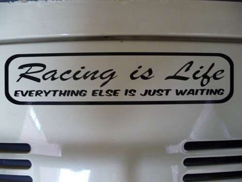 Course life autocollant - is, /