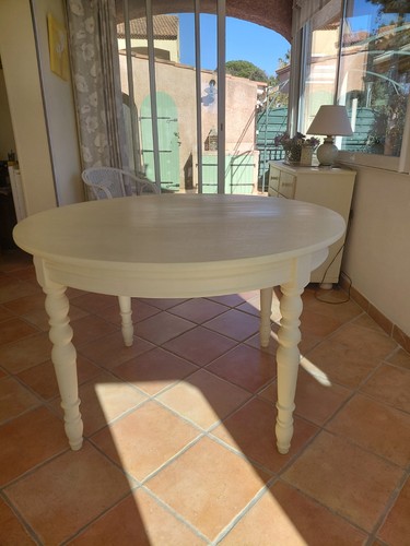 Table ronde avec - avec, rallonges