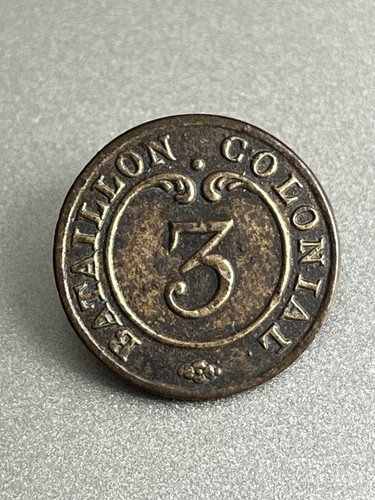 Bouton 3me bataillon colonial - bouton,