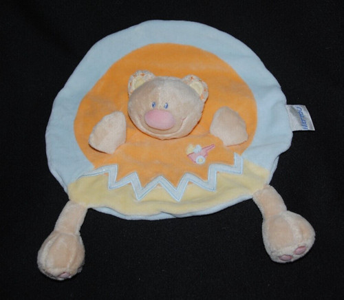 Peluche doudou ours - plat, rond