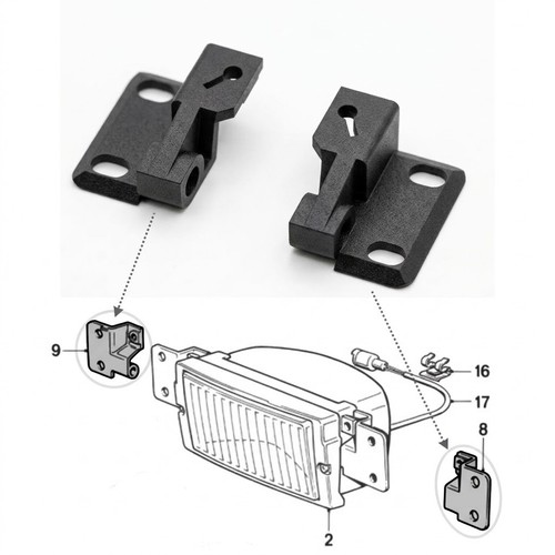 Supports antibrouillard bmw - antibrouillard,