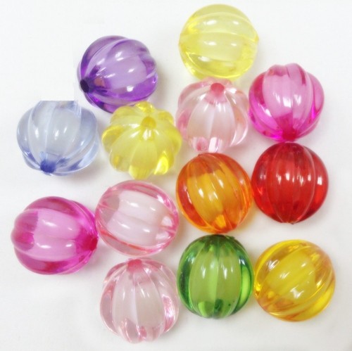Lot perle acrylique 14mm - lot,