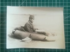 QQ125 photo TBE 15x11cm WW2 Japan militaria paratrooper in lifeboat