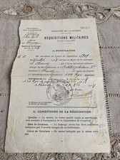 Ancien Document Réquisitions