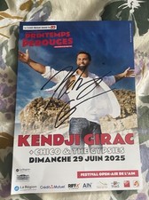 Kendji Girac Autograph Dedication Advertising Stand