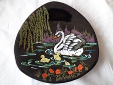 ASSIETTE  FAÏENCE NOIRE