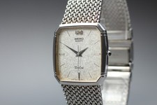 Montre Homme Vintage 1989 [Exc+5] Seiko Dolce 9521-5210 27mm Silver Dial Quartz