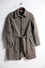 Comptoir De Cotonniers Womens Mac Coat Jacket -Brown - Size 12 (L19)