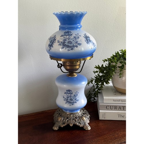 Vintage blue white hurricane - blue,