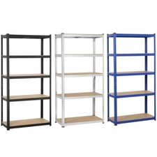 Etagère Rangement Garage Atelier 5 Niveaux Charge Lourde Metallique Clipsable