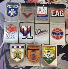 LOT DE 11 STICKERS ÉCUSSONS PANINI FOOT 97 1997 FRANCE FOOTBALL