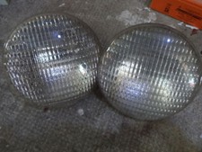 2 PHARES PROJECTEURS LONGUES PORTEES 300W 125v SYLVANIA USA 170mm