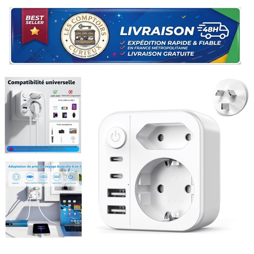 Adaptateur prise australie - prise,