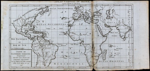 1791 planisphère terrestre - planisphère,