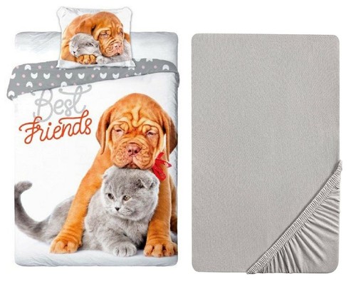 Chien chat lit simple - chat,