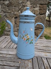 Cafetière émaillée bleue