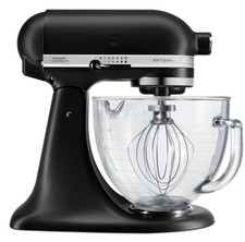 KitchenAid Artisan mixer - keukenrobot 4,8 liter 5KSM156EBM - Glazen kom - mat z