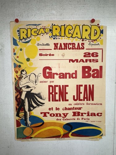 Rare affiche ancienne - , ricard
