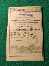 CITY URBAN SUPPLY - COAL MAP - HEATING - 1943 1944