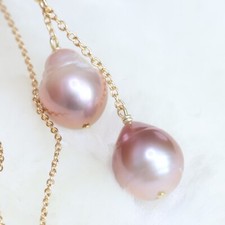 collier gold filled perle