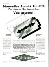Vintage Gillette Razor Blades News 1932 Magazine Issue Advertising