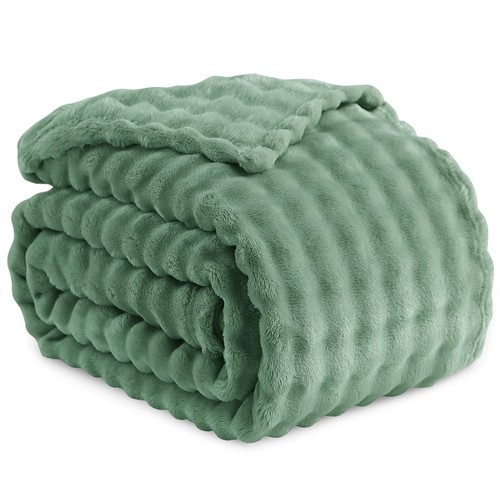 Plaid polaire canape vert - plaid,