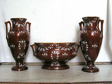 BEAUTIFUL PAIR OF BOCH FRERES KERAMIS EARTHENWARE VASE & PLANTER BKF
