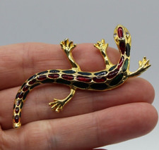 Ancienne Broche Lézard Gecko
