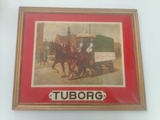 Belgian Beer "Tuborg" Carlberg Painting Wilfred Glud Framed 1974