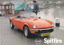 Catalogue Fiche/Sheet Triumph Spitfire 1500 1973 Belgique en français