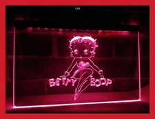 PANNEAU LUMINEUX JEU JOUET FILLE BETTY BOOP PUB LED ENSEIGNE BAR NEON LAMPE RARE