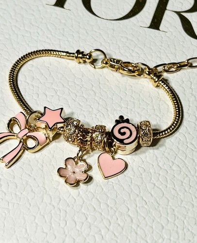 Bracelet breloques doré