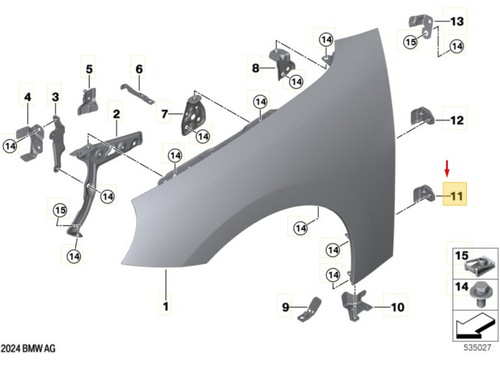 Mini cooper j01 fender - cooper,