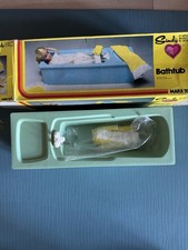 Mobilier Sindy 70’s Barbie Blythe Doll Bathroom Baignoire