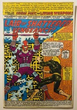 Planche Comics Originale Stat Colors Iron fist 1974
