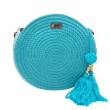 Les Tropeziennes par M.Belarbi - Panier rond "Danatil" - turquoise - 10346