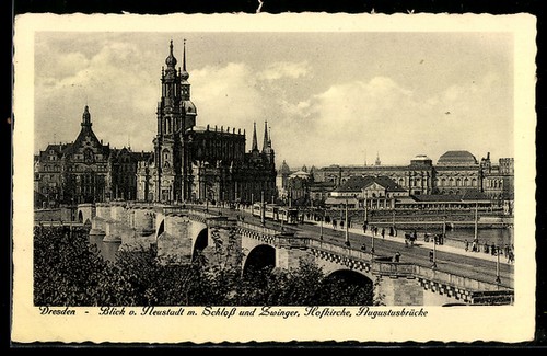Carte postale dresde vue - postale, de